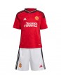 Manchester United Casemiro #18 Heimtrikotsatz für Kinder 2023-24 Kurzarm (+ Kurze Hosen)